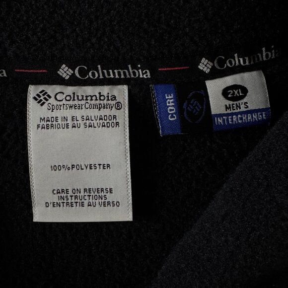 New Columbia Shoshone Polartec Vest Black Core Interchange Jacket Men's Size 2XL - Picture 9 of 13